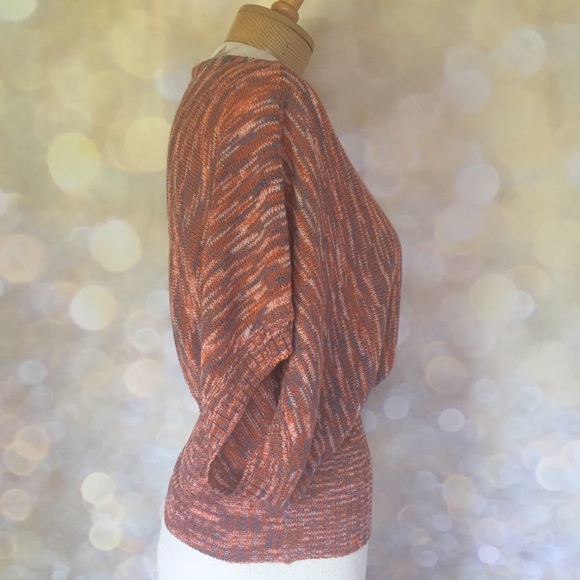 Zinga Dolman Sleeve Pullover Shirt S Wide Band Retro 70s Style - Picture 3 of 11